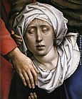 Rogier Van Der Weyden Famous Paintings - Deposition [detail 2]
